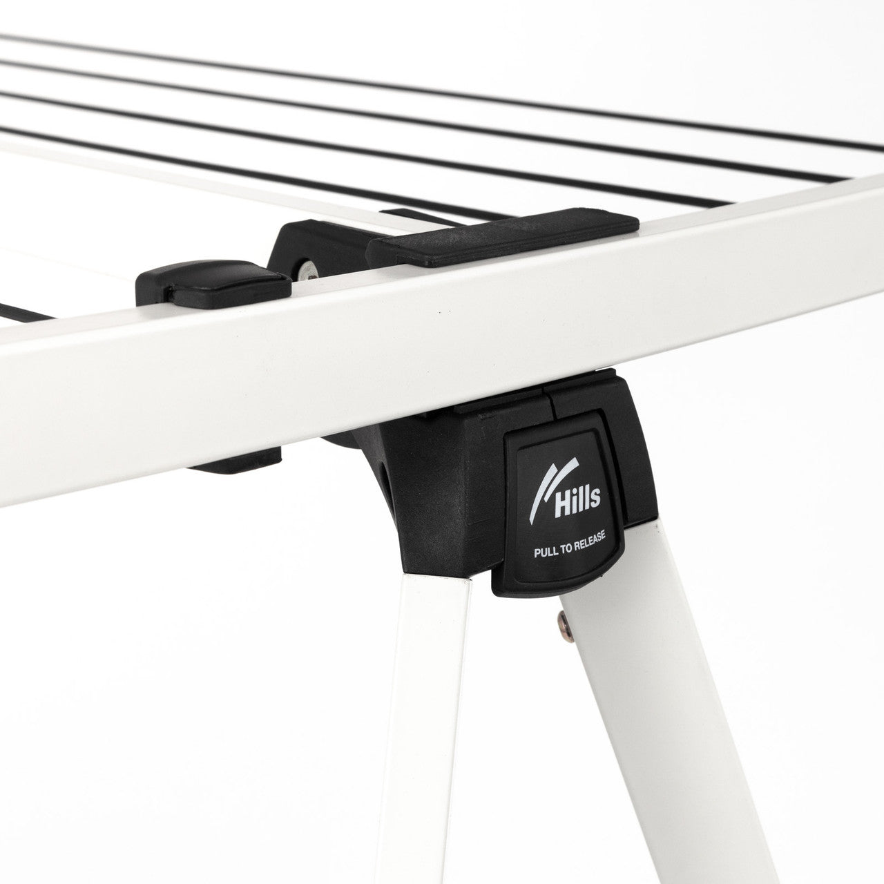 Hills Portable Clothesline Hinge Replacement installed on Hills Portable 120 Clothesline