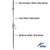 Hills Hoist Heritage Clothesline Bottom Main Standard shown on diagram