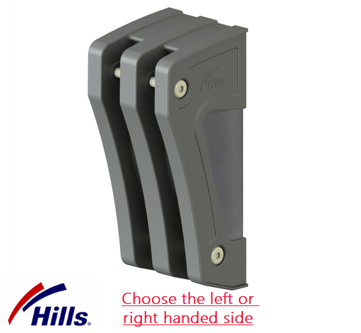 Hills Large Fold Down Double Wall Bracket Right Hand Side in Basalt